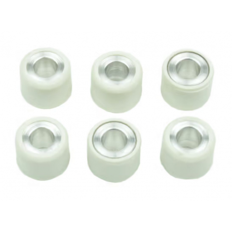 Athena, válečky variátoru 6 ks. 15 X 12 mm 5 gr. Aprilia AMICO/GULLIVER/SCARABEO/SONIC/SR 50, PIAGGIO BROVO/CIAO/GRILLO 50