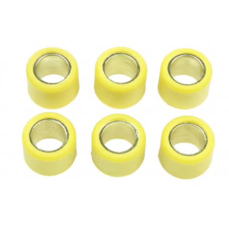 Athena, válečky variátoru 6 ks. 15 X 12 mm 5,6 gr. Aprilia AMICO/AREA/GULLIVER/RALLY/SONIC/SR 50, SCARABEO 50/100, Beta AR