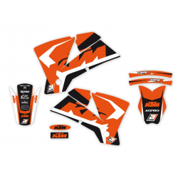 Blackbird, sada polepů + potah na sedlo, KTM SX '01-'04, KTM EXC '03-'04, DREAM 4