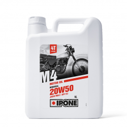 Ipone, M4 20W50 minerální motorový olej, 4L (JASO MA2, API SJ) (AKC) (6)