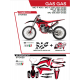 UFO, sada plastů + sada polepů, Gas Gas MC 125 '21-'22 Stokes, černá barva