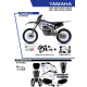 UFO, sada plastů + sada polepů, Yamaha YZF 250 '19-'22 Stokes, černá barva