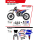 UFO, sada plastů + sada polepů, Honda CRF 250R '22 Patriot, černá barva