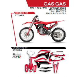 UFO, sada polepů, Gas Gas MC 125 '21-'22 Stokes, červená barva