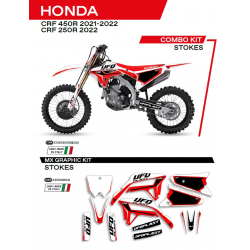 UFO, sada polepů, Honda CRF 250R '22 Stokes, bílá barva