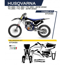 UFO, sada polepů, Husqvarna TC 125 '19-'22 Stokes, černá barva