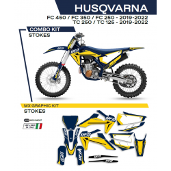UFO, sada polepů, Husqvarna TC 125 '19-'22 Stokes, modrá barva