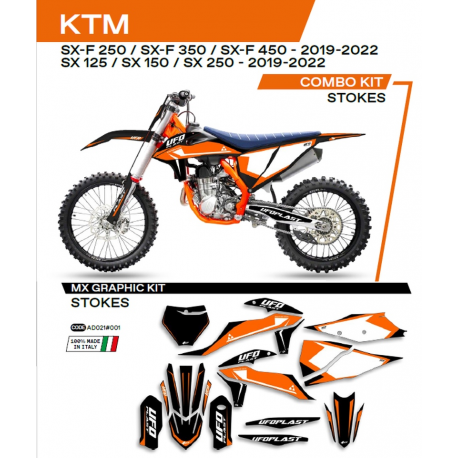 UFO, sada polepů, KTM SX 125 '19-'22 Stokes, černá barva