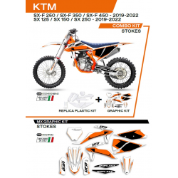 UFO, sada polepů, KTM SX 125 '19-'22 Stokes, bílá barva