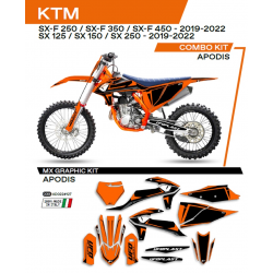 UFO, sada polepů, KTM SX 125 '19-'22 Apodis, oranžová barva