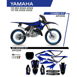 UFO, sada polepů, Yamaha YZ 125 '22 Apodis, černá barva