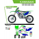 UFO, sada polepů, Kawasaki KXF 250 '21-'22 Patriot, OEM barva (zelená/modrá)