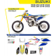 UFO, sada polepů, Suzuki RMZ 250 '19-'22 Patriot, OEM barva (žlutá/modrá/bílá)