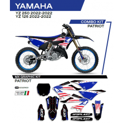 UFO, sada polepů, Yamaha YZ 125 '22 Patriot, černá barva