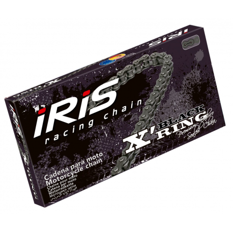 Iris 520 XR-112 řetěz (112-článků) X-RING (rozpojený + spojka), černá barva (do 600ccm) (35,0KN)