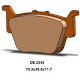 Delta Braking, brzdové desky, zadní, KH714 Honda SXS 500 PIONEER '15-'22, SXS 520 PIONEER '21-'22, SXS 700 PIONEER '16-'22