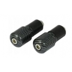 Vicma, koncovky řidítek 17,5 mm, carbon barva, (uni použití)