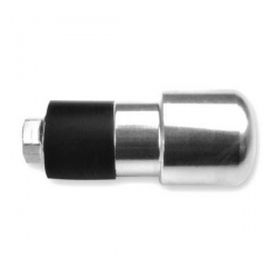 Vicma, koncovky řidítek 17,5 mm, stříbrná barva, (uni použití)