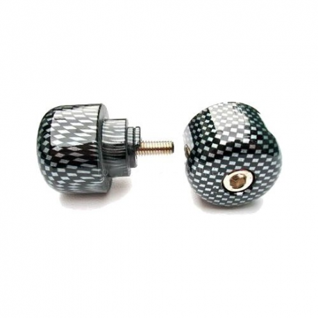 Vicma, koncovky řidítek M6X45, carbon barva, (STANDARD Honda) Honda CB, CBF, CBR, VFR, VTR 250-1300 1987-200
