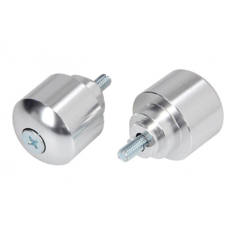 Vicma, koncovky řidítek M6X45, stříbrná barva, (STANDARD Honda) Honda CB, CBF, CBR, VFR, VTR 250-1300 1969-2008