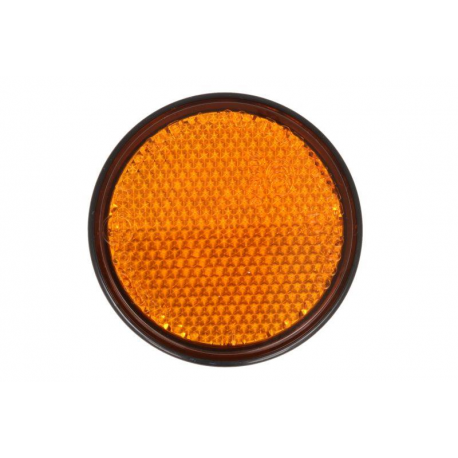 Vicma, kulatá odrazka, oranžová barva