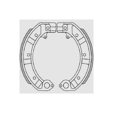 Brenta, brzdové čelisti, PIAGGIO PK 50/125, PX 125/150/200, GS 160, SS 180/200, PE 200 (150x24mm)