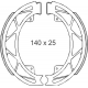 Brenta, brzdové čelisti, PIAGGIO FLY 05'-/LIBERTY 97'-14'/LIBERTY 4T 00'- (140x25mm)