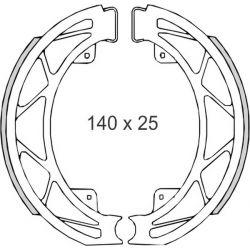 Brenta, brzdové čelisti, PIAGGIO FLY 05'-/LIBERTY 97'-14'/LIBERTY 4T 00'- (140x25mm)