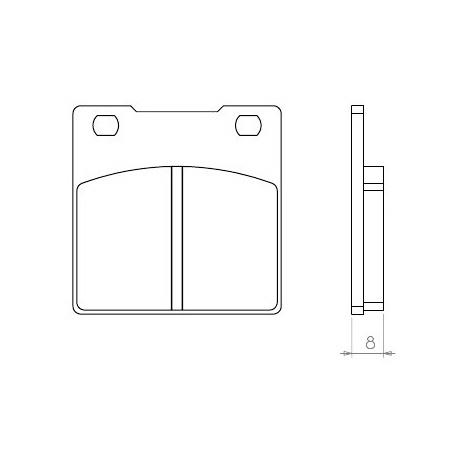 Brenta, brzdové destičky, KH63 Suzuki GS/GSX/GSF/GSXR/RF/SV-, zadní