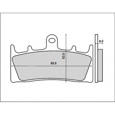 Brenta, brzdové destičky, KH188 Kawasaki/Suzuki, přední