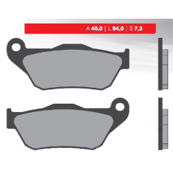 Brenta, brzdové destičky, KH430 Yamaha YP 125R X-MAX`06-09, XP 250R`05-09, MBK, přední