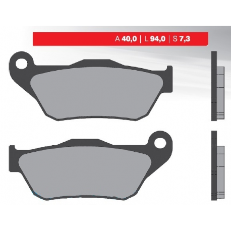 Brenta, brzdové destičky, KH430 Yamaha YP 125R X-MAX`06-09, XP 250R`05-09, MBK, přední