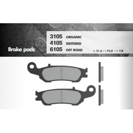 Brenta, brzdové destičky, KH450 YZ/YZF, přední 08-16