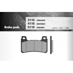 Brenta, brzdové destičky, KH390 Honda CB/CBR/VFR, přední