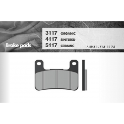 Brenta, brzdové destičky, KH379 Suzuki GSXR/VZR/M1800, Kawasaki ZX10/Z1000, přední