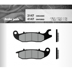 Brenta, brzdové destičky, KH375 CBR125/CBF125/AN125, RIEJU, přední