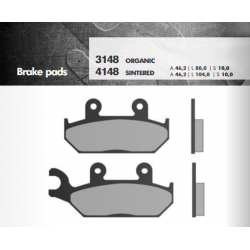 Brenta, brzdové destičky, KH172 Yamaha XT 600 92-03, XTZ 660 92-98, přední