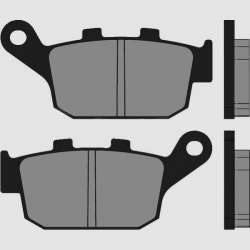 Brenta, brzdové destičky, KH140 Sinter (zlaté), zadní (Honda, Kawasaki, Triumph, Yamaha XJ6, XSR70)