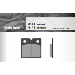 Brenta, brzdové destičky, KH18 Sinter (zlaté) (BMW K75/100/1100/1200, R45/65/80/100)