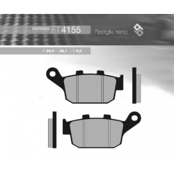 Brenta, brzdové destičky, KH496 Sinter (zlaté) Honda CB 500R/X '13-'16, CB 650F '14-'16, CBR 650/CTX 700, zadní