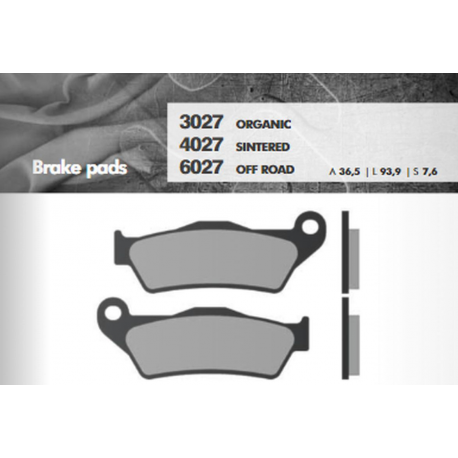 Brenta, brzdové destičky, KH181 Sinter (zlaté) OFF Road, třmen Brembo, přední NP. KTM SX/EXC