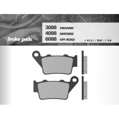 Brenta, brzdové destičky, KH208 / KH213 Sinter (zlaté) OFF Road, zadní, třmen Brembo