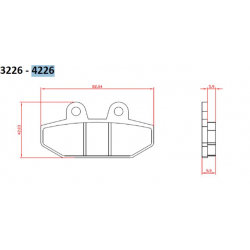 Brenta, brzdové destičky, KH710 Sinter (zlaté) HARLEY-DAVIDSON 1750/1870 '18-20, zadní