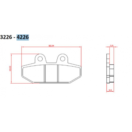 Brenta, brzdové destičky, KH710 Sinter (zlaté) HARLEY-DAVIDSON 1750/1870 '18-20, zadní