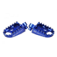 Scar Racing, duralové stupačky EVO Yamaha YZ/YZF/WR, modrá barva