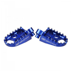 Scar Racing, duralové stupačky EVO Yamaha YZ/YZF/WR, modrá barva