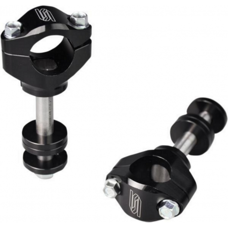 Scar Racing, klemy řidítek 28,6MM pro brýle Scar Tripple Clamps, černá barva