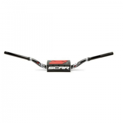 Scar racing, řidítka 28,6mm, model MCGRATH/SHORT, barva černá/bílá, chránič barva černá/bílá/červená