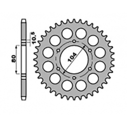 JR, rozeta 501 33 Kawasaki Z 750 C 80-87, GPZ 1100 81-85 (řetěz 630)