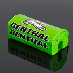 Renthal, pěnový chránič řidítek Fatbar Pad Green, zelená barva s logem Renthal